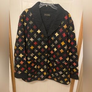 VTG Donna Sharp Quilted Patchwork Coat